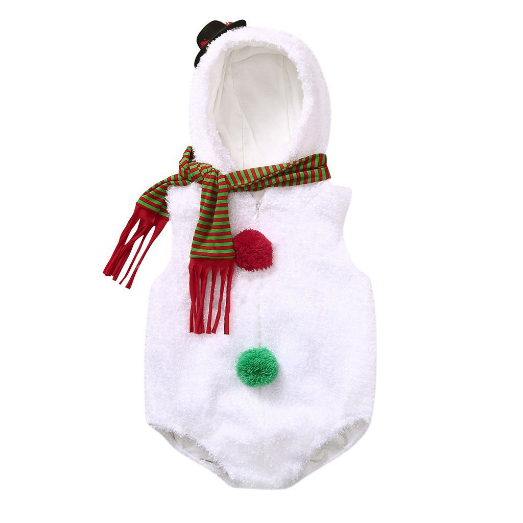 Christmas Baby Snowman Romper Costume