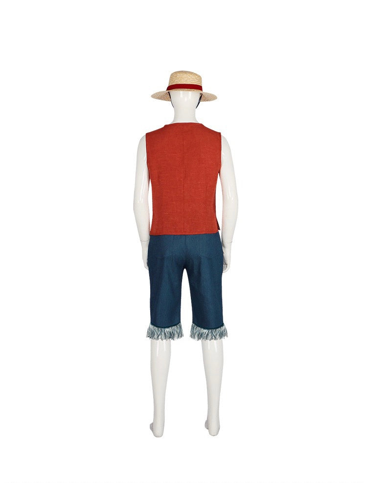 Anime One Piece Monkey D Luffy Cosplay Costume Outfit