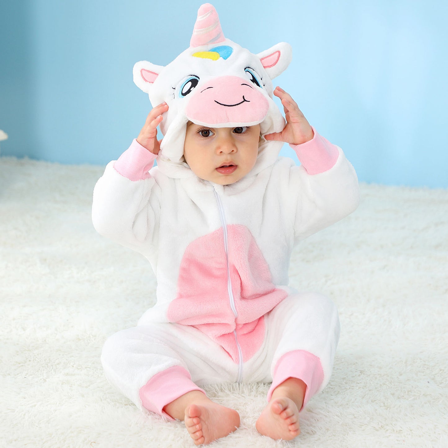 Children Cartoon Pajamas Animal Cosplay Costume