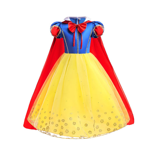 Kids Snow White Cosplay Costume Girls Princess Birthday Party Fancy Dress