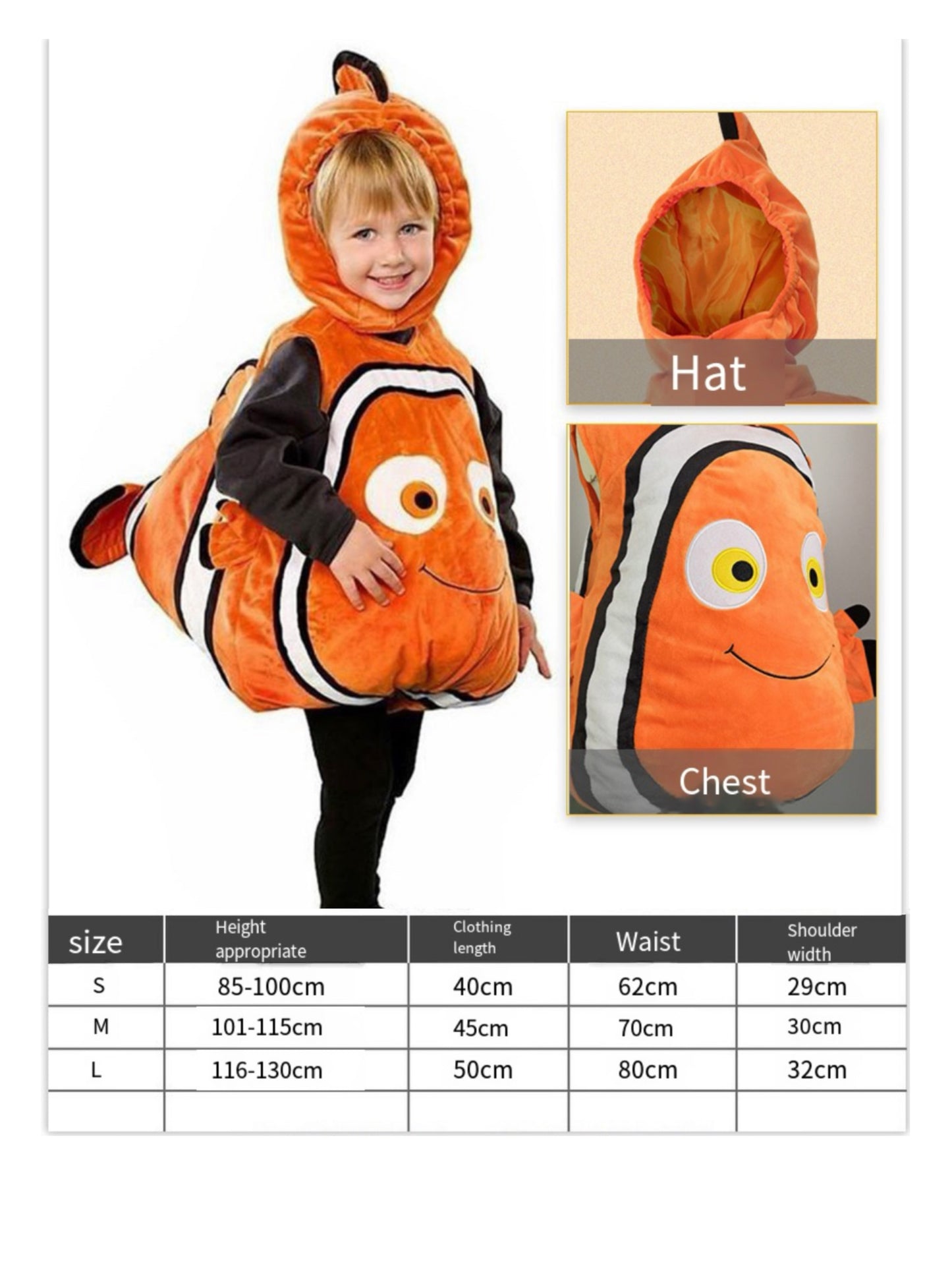 Finding Nemo Fish Cosplay Fancy Dress Costumes