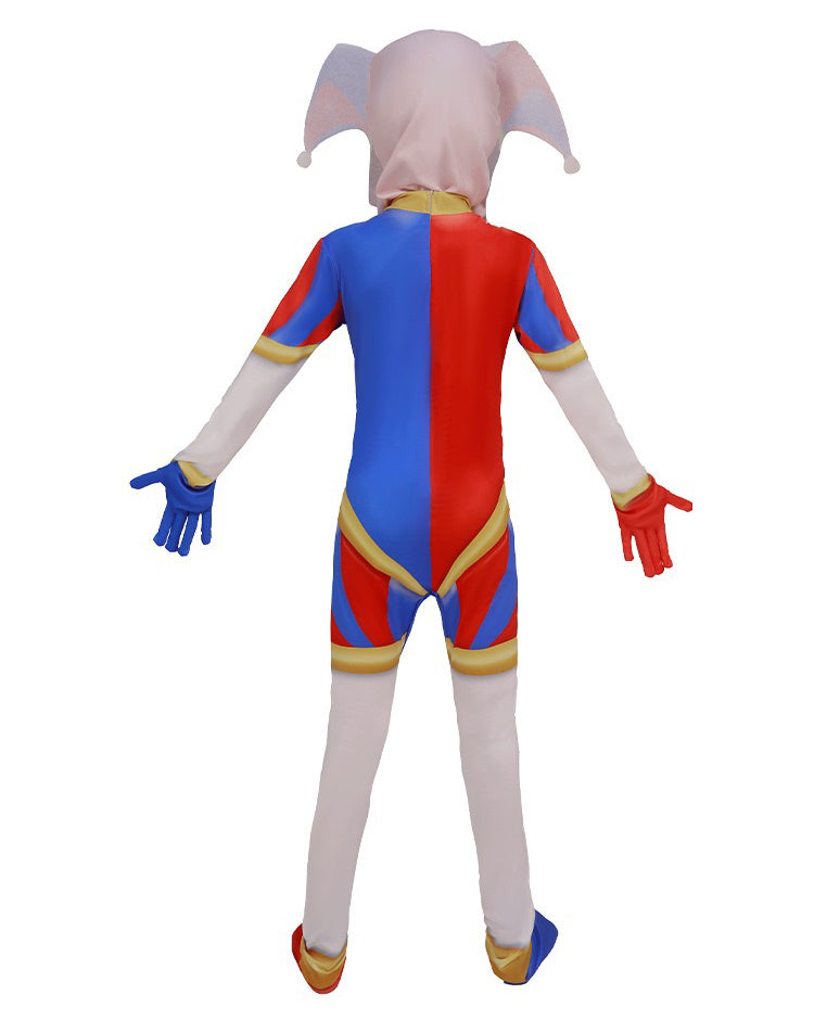 Kids The Amazing Digital Circus Pomni Cosplay Costume Jumpsuit Party Outfits