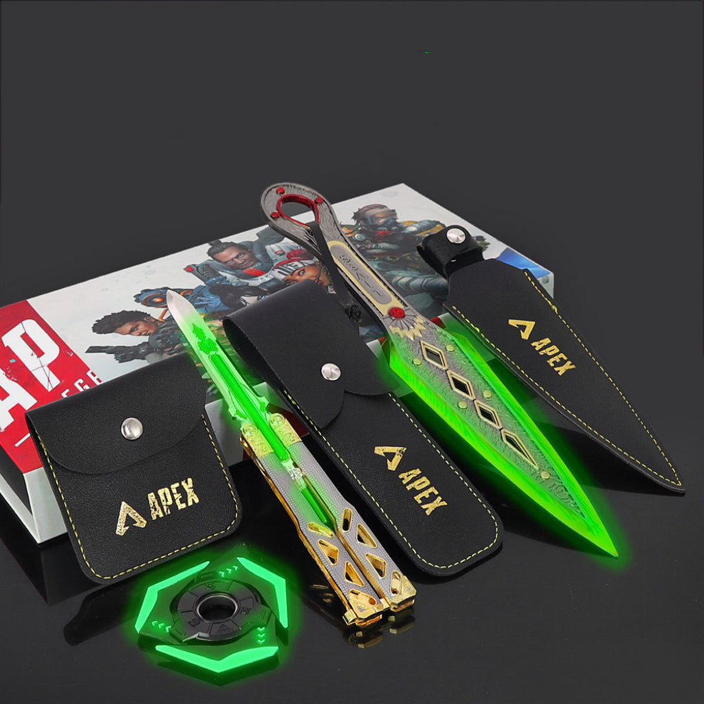 3pcs/set Apex Legends Heirloom Game Keychain Weapon Model Gift