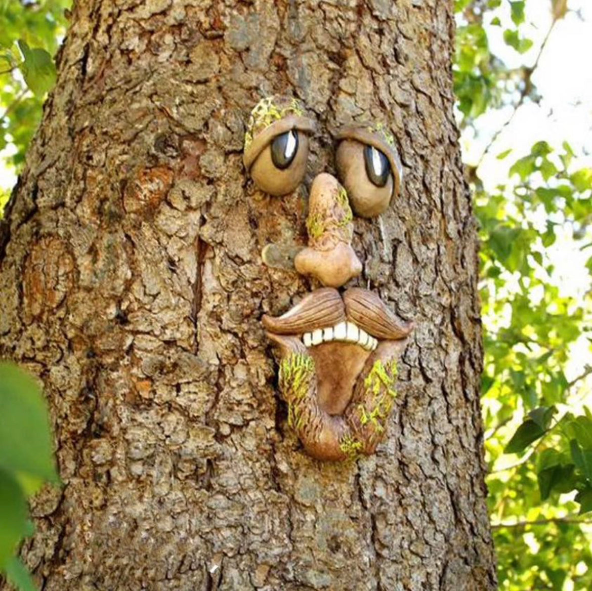 Tree Faces Decor Outdoor Funny Old Man Tree And Bark Ghost Statues